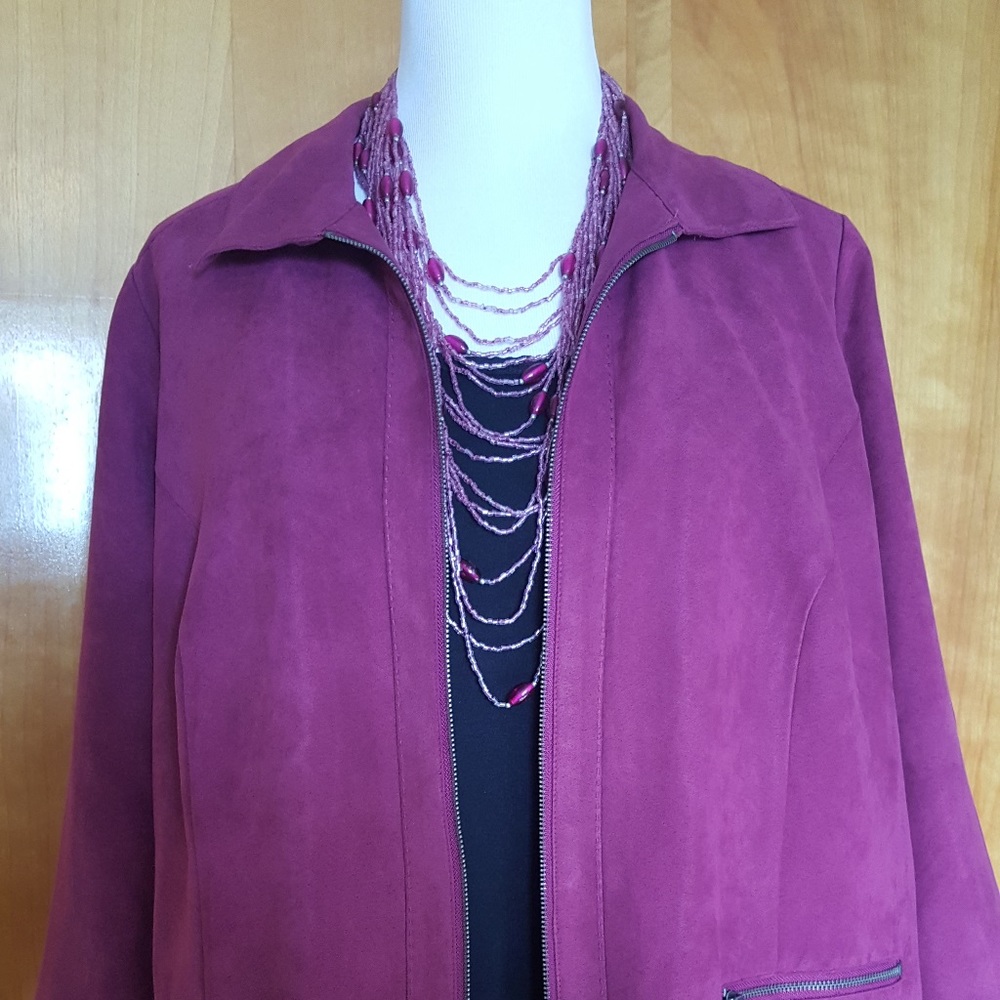 Faux Suede Pink Jacket